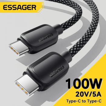 Cable USB-C 100W PD Tipo C de carga rápida 5A para Huawei, Macbook, Samsung, Xiaomi y POCO - 1m