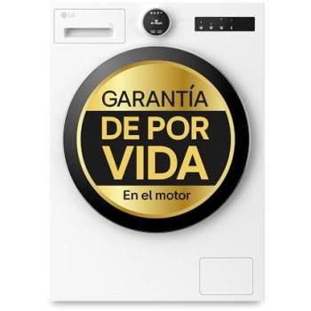Lavadora Inteligente LG F4X7513TWS, Carga Frontal, 13kg, 1400rpm, AI Direct Drive, TurboWash 360º, Autodosificación, Clase A-30%, Blanca