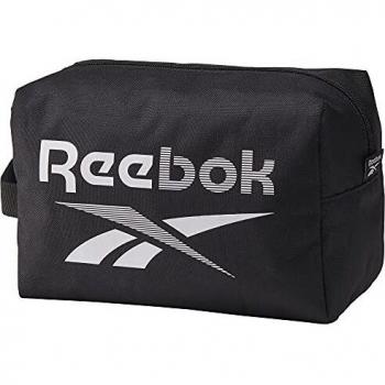 Reebok TE Toiletry Bag Bolso, Adultos Unisex, Negro/Blanco