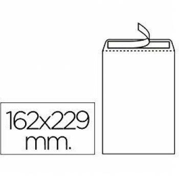 Liderpapel - Sobre Bolsa N.16 Blanco C5 162X229 Mm Tira De Silicona Caja De 500 Unidades