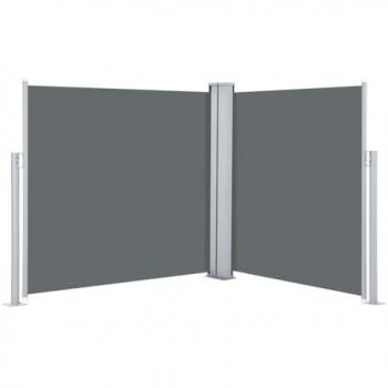 Toldo lateral retráctil gris antracita 120x600 cm