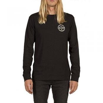 Volcom On Lock Bsc Ls Camiseta de Manga Larga, Hombre, Negro, S