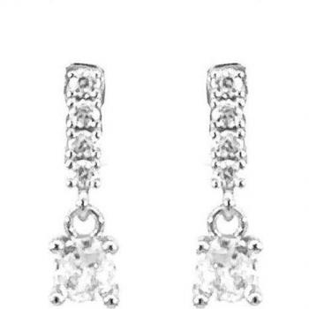 Pendientes Luxenter Africa Basic Bañados en Rodio con Detalles Étnicos