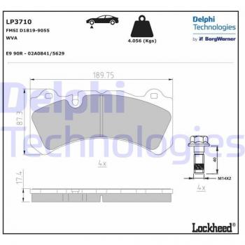 Pastillas de freno DELPHI LP3710