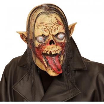 WIDMANN Zombie vampiro adulto máscara de Halloween con el pelo - One Size
