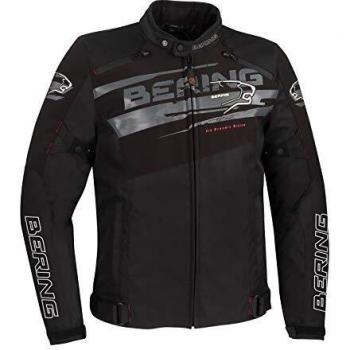 BERING Vikos - Chaqueta para moto, color negro, gris, L