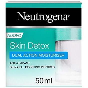 Neutrogena Crema Viso Idratante, Skin Detox, Doppia Azione, 50 ml