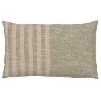 Cojín Decorativo Algodón Lino Gris 50 x 30 cm - Originalidad para Tu Hogar