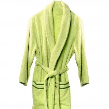 Atenas Home Textile Altea - Albornoz de rizo, talla M, 100% algodón, 320 g/m², color verde pistacho