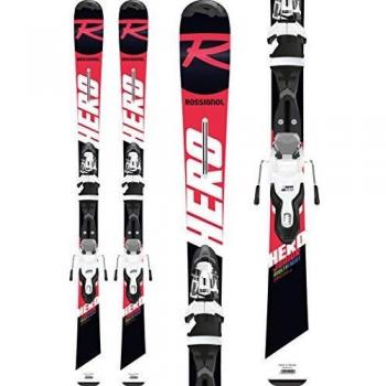 Rossignol Hero 130-150 Xpress JR 7 B8 Esquís, Niños, Rojo/Negro, 140 cm