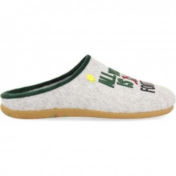 Zapatillas de casa de hombre tipo babucha con material reciclado
