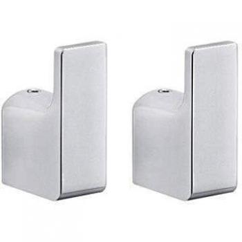 Gedy PI271300100 Juego de Perchas, Cromo, 3.3x2x5.3 cm