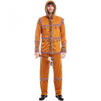Disfraz de Esquimal naranja para hombre