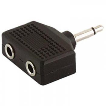 Adaptador mono 3.5 mm a doble hembra mono 3.5 mm