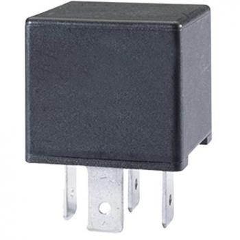 HELLA 4RA 007 791-011 Relé, corriente de trabajo - 12V - 4polos - Diagrama de circuito: S2 - Conector: B - Contacto de cierre - Color: negro - sin soporte
