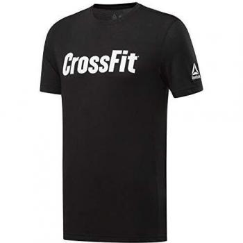 Reebok Crossfit Read tee Camiseta de Manga Corta, Hombre, Negro