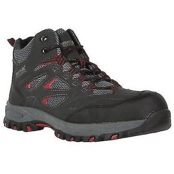 Botas de Seguridad Mudstone con Cordones para Hombre - Regatta, Color Negro/Granito, Talla 11 UK