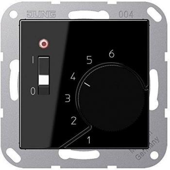 Termostato de calefacción 10A 230V negro JUNG 0712149080
