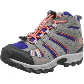 Columbia Childrens North Plains Mid Waterproof, Zapatillas de Senderismo para Niñas, Azul