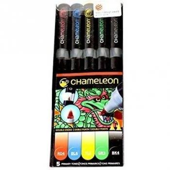 Chameleon Primary Tones Set Of 5 Pens by Chameleon