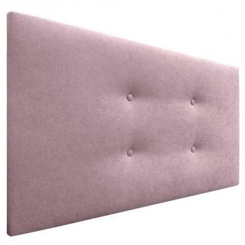 Cabecero Tapizado de Polipiel o Tela Aqualine Pro 95x50cm con 2 Hileras de Botones - Color Salmón (Camas 70/80/90)