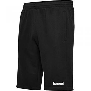 Hummel Pantalones Cortos Go Cotton - HMLGO Cotton Bermuda Shorts, Color: Black, Talla: S