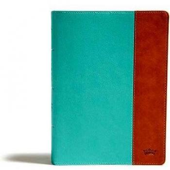 CSB Tony Evans Study Bible, Teal/Earth LeatherTouch, Indexed: Study Notes and Commentary, Articles, Videos, Easy-To-Read Font