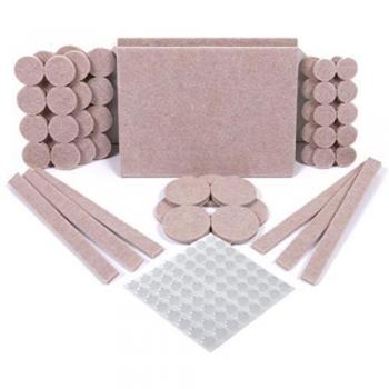 SIMALA Protectores para patas de mesa. Fieltros adhesivos y topes de goma adhesiva. Protector adhesivo para patas de sillas, fieltro para sillas de 5mm de grosor y más durabilidad