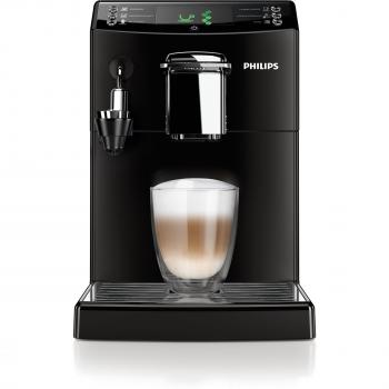 Philips Serie 4000 - Cafetera espresso super automática, con espumador de leche automático, color negro