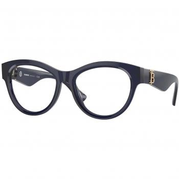Burberry BE2404F Asian Fit 4120 Women’s Eyeglasses Blue Size 53 (Frame Only) - Blue Light Block Available