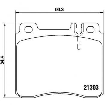 Brembo P50018 Front Disc Brake Pad - Set of 4