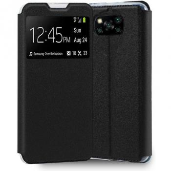 Funda Flip Cover con Ventana Negra para Xiaomi Pocophone X3