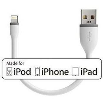Cable USB Lightning Flexible Satechi 0,15 m Blanco para iPhone, iPad e iPod