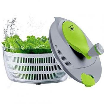kilokelvin Centrifugadora para Ensalada, Plástico Salad Spinner, 4 litros Centrifugadora Escurridor para Ensaladas y Verduras