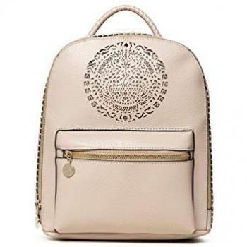 Desigual Back_Tribal Nazca Mini, Mochila para Mujer, Beige
