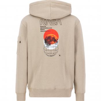Sudadera con capucha Alpha Industries NASA Orbit Vintage Sand 3XL