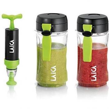 2 BOTELLAS 400 ML Y 1 BOMBA MANUAL PARA LLEVAR BATIDOS AL VACÍO