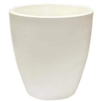 Maceta Accord 50 Blanco de Polietileno | Fácil Limpieza | Resistente a Impactos | 100% Reciclable | Peso Ligero