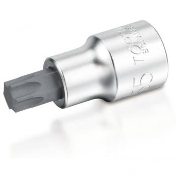 TOPTUL Piezas Insertables de Llave Cubo 1/4 Torx T20 Acero Cromo Vanadio