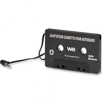 Adaptador de Casete de Audio para Coche - Conexión MP3/Smartphone/Tableta a Autoradio - Jack 3.5mm