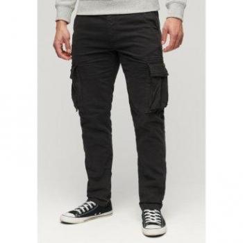 Superdry Core Cargo Trousers - Washed Black - Male - Size: 32W x 32L