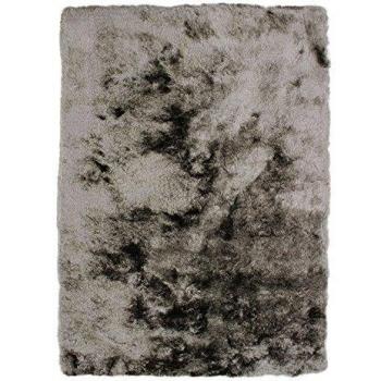 Alfombra de Pelo Largo Extra Suave Moderna 120 x 170 cm Gris Oscuro