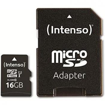 Intenso MicroSDHC 16GB Class 10 UHS-I Memoria Flash