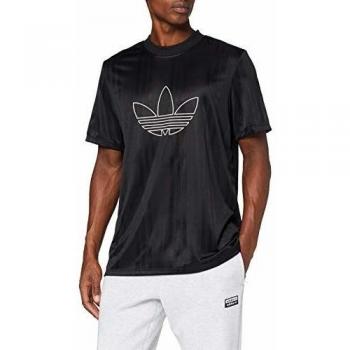 adidas Outline Jersey Camiseta de Manga Corta, Hombre, Black, L