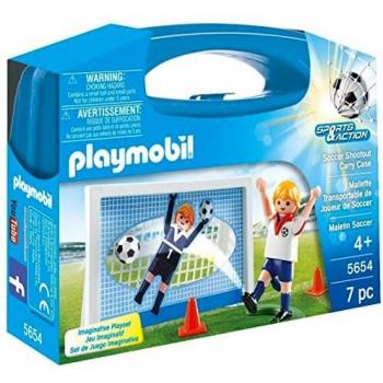Playmobil Fútbol- Maleta Playmobil Playset, Multicolor, 5,5 x 21 x 16,3 cm