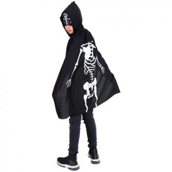 Rubie's Kit Superhéroe Skeleto Infantil con Capa Impresa y Antifaz