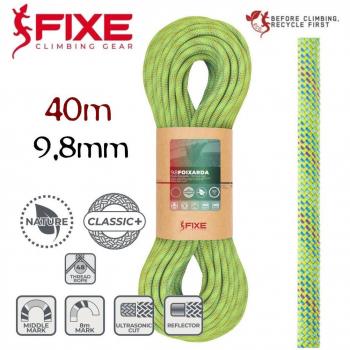 Cuerda de Escalada Foixarda 9,8mm Nature Classic Verde (40m) - Fixe