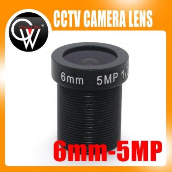 Lente CCTV M12 IR de 1/2.5 HD 5MP con Iris Fijo y Distancia Focal de 6mm para Cámara IP de Seguridad