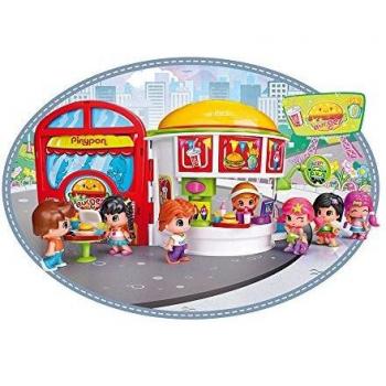 Pinypon - Playset Burger, Figuras y Accesorios