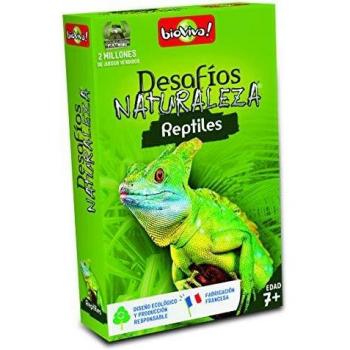 Bioviva- Juego de cartas Desafíos Naturaleza Reptiles